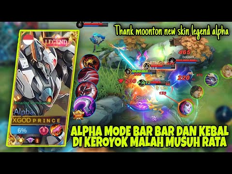 BUILD ALPHA TERSAKIT 2022 - BEST HERO SOLO RANK SEASON 24 - BUILD HACK DAMAGE - ONE SHOT DELETE