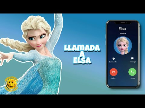 Llamada Entretenida a Elsa la Reina del Hielo🧊❄ - De tu película Frozen