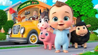 Download lagu Wheels On The Bus (Animals Version)   More Dudu dada Cartoon Nursery Rhymes & Kids Songs mp3