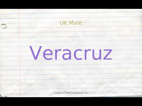 How to pronounce veracruz