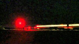 preview picture of video 'Level Crossing at Night - Vline Vlocity Passenger Train at a Railroad Crossing - PoathTV'