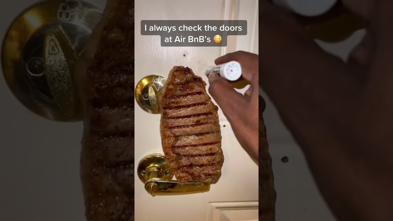 I always check the doors at Air BnB’s 😳 #Reels #shorts