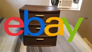 Sterilite Storage 3 Drawer Wide Weave Tower, Espresso , White Ebay