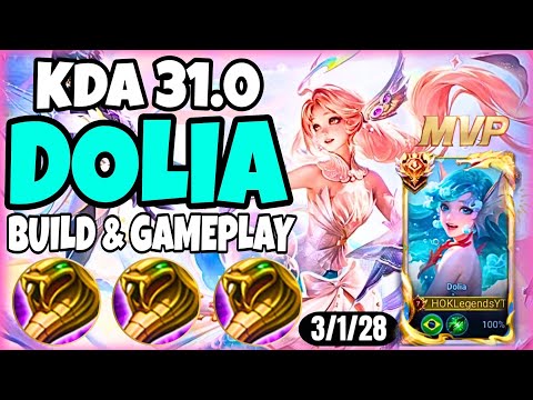 DOLIA HONOR OF KINGS | AMAZING SUPPORT WHEN PLAYED CORRECTLY - RANK S8 GRANDMASTER