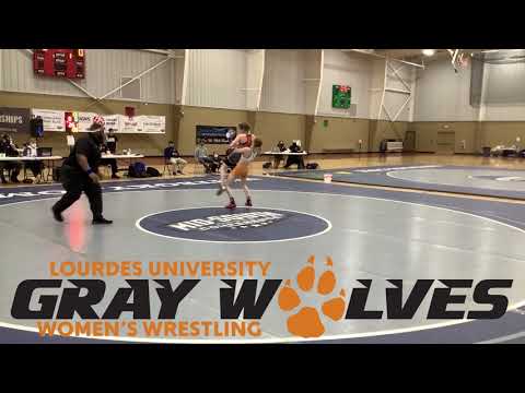 See Stefana Jelacic's 5-point throw for Lourdes University Women's Wrestling