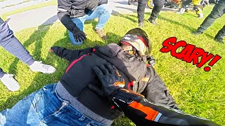 Cliff Fall That DESTROYED His Bike - Insane Motorcycle Moments 2025