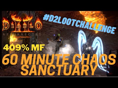 Diablo 2: Resurrected - One Hour Loot Challenge Chaos Sanctuary | Loot HIGHLIGHTS | WILL I WIN AGAIN
