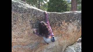 Video thumbnail of Four-Fifths Face, V7. Black Mountain