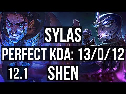 SYLAS vs SHEN (TOP) | 13/0/12, Legendary | EUW Master | 12.1