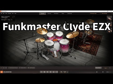 Toontrack EZDrummer 3 with Funkmaster Clyde EZX All Presets Demo