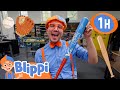 Blippi Makes His Own DIY Baseball Bat Blippi Painting For Kids Moonbug Kids Art For Kids ️
