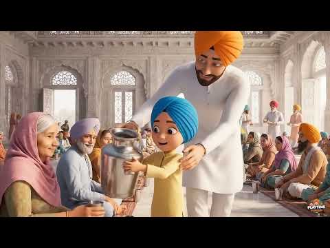 Asin Gurudware Jawange Ji | Nikka Sardar Goes to Gurudwara | Punjabi Nursery Rhyme for kids