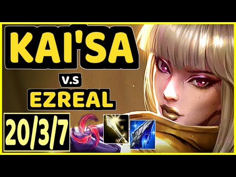 JESKLA (KAI'SA) vs EZREAL - 20/3/7 KDA BOTTOM ADC GAMEPLAY - EUW Ranked GRANDMASTER