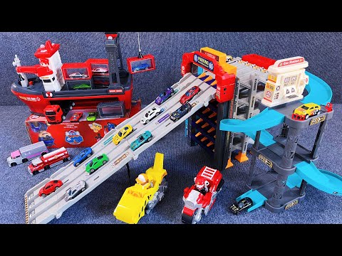 14 Minutes of Satisfying Unboxing cool construction vehicles toys set video ASMR | Toy Review