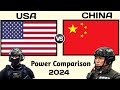 USA vs China Military Power 2024 | US vs China military power 2024 | world military power