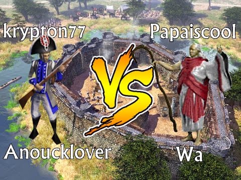 Age Of Empires 3 | 2 Vs 2 switching sides full battle