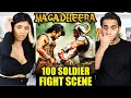 MAGADHEERA 100 Soldier Fight Scene REACTION
