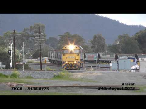 24.8.2019 7KC5 8135 8176 of the Maryborough-Ararat at Ararat line