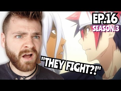 THEY BREAK UP?!!! | FOOD WARS - EPISODE 16 | SEASON 3 | REACTION!