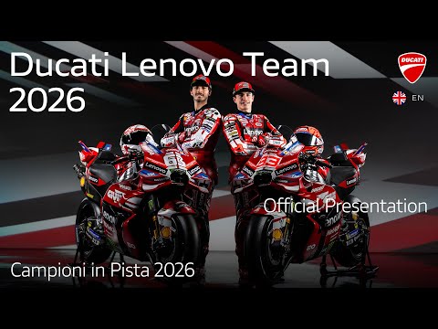 LIVE ENG -  Campioni in Pista 2026 | Ducati Lenovo Team MotoGP™ Unveil from Madonna di Campiglio