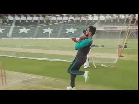MOHAMMAD AMIR BOWLING  PRACTICE IN NETS 2018