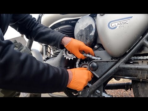 Royal Enfield Classic 350   Fitting a larger 16t Gearbox Sprocket