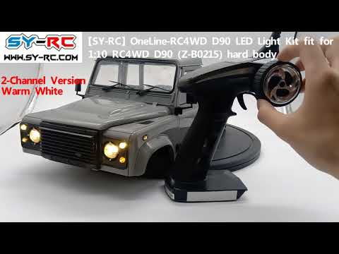 SY-RC OneLine-RC4WD D90 RC Car LED Light Kit for RC4WD 2015 Land Rover Defender D90 Body Z-B0215