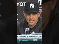 Aaron Boone ANGRY after Yankees loss to Blue Jays? #shorts