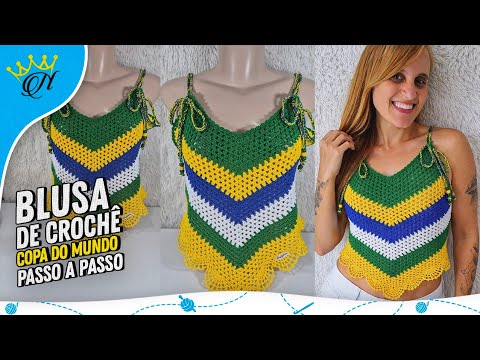 Crochet Blouse for the 2026 World Cup - Step-by-Step Tutorial by Prof. Neddy Ghusmam