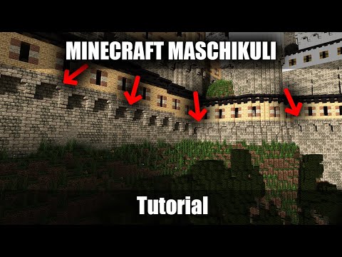 Minecraft Maschikuli Burgmauer Tutorial [DEUTSCH]