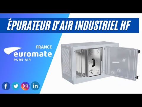 Épurateur d'air industriel HFE - filtre électrostatique, montage mural ou plafond, modèle HFE-25/50_3