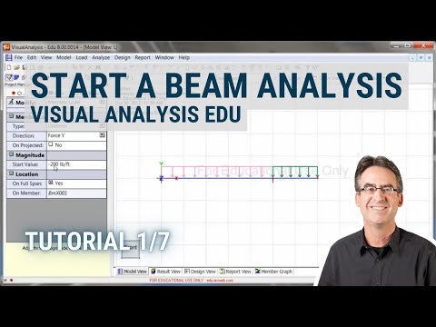 Starting a Beam Analysis (VisualAnalysis Edu Tutorial 1/7)