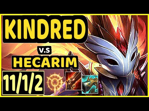 KINDRED vs HECARIM - 11/1/2 KDA JUNGLE GAMEPLAY - EUW Ranked MASTER
