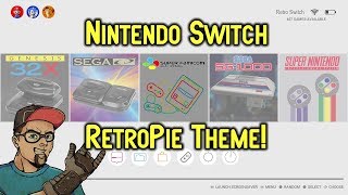 Nintendo Switch RetroPie Theme For Emulationstation! Awesome Clean Look!