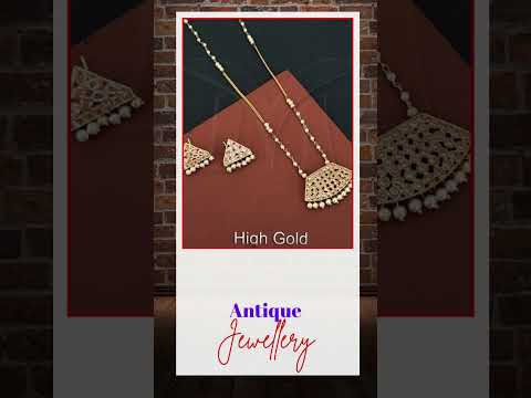 Antique jewelry high gold polish beautiful fancy style antiq...