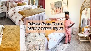 Dakotas New Room Tour and Back To School Try on Haul