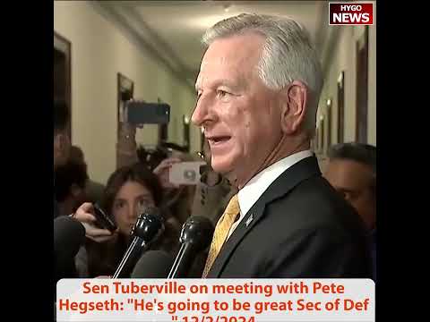 Sen Tuberville: Kash Patel really good FBI dir, Pete Hegseth great SecDef; Biden pardon utter trash