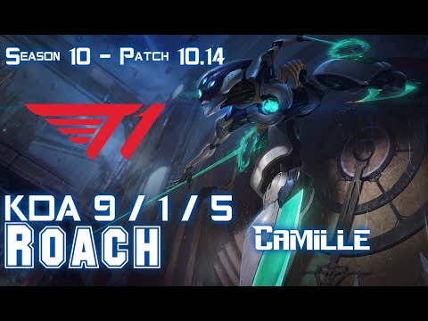 T1 Roach CAMILLE vs JAX Top - Patch 10.14 KR Ranked