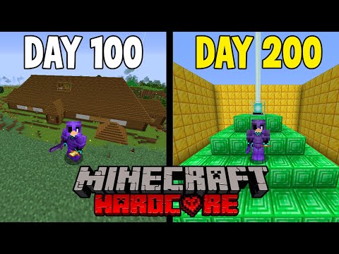 Insane Challenge: 200 Days Surviving Minecraft Hardcore