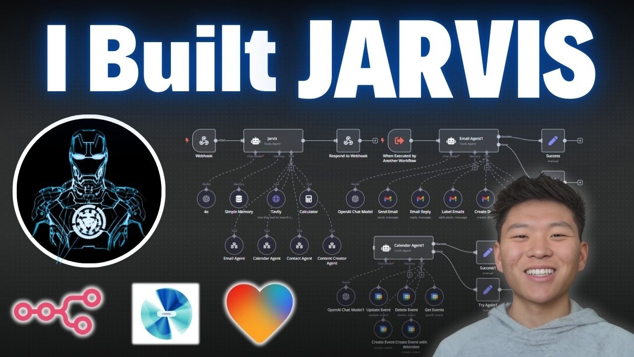 How I Built JARVIS with No Code (Tutorial w/ Lovable, ElevenLabs, n8n)