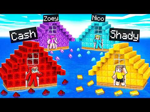 OCEAN HOUSE Battle in Minecraft!