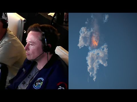 Spacex Starship Explodes During Test Flight - Elon Musk's Reaction