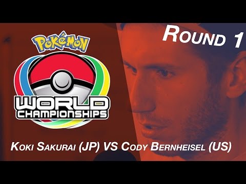 CHAMPIONNAT DU MONDE POKEMON 2016 : Day 1 - Round 1 - Koki Sakurai (JP) VS Cody Bernheisel (US)