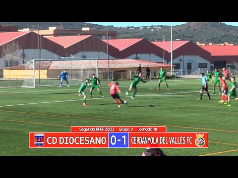 Resumen: CD Diocesano - Cerdanyola del Vallès FC (2ª RFEF Gr.5 22/23)
