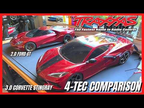 Traxxas 4-Tec Comparison - 2.0 Ford GT vs. NEW 3.0 Corvette Stingray