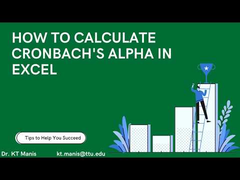 How to calculate Cronbach's alpha in Excel