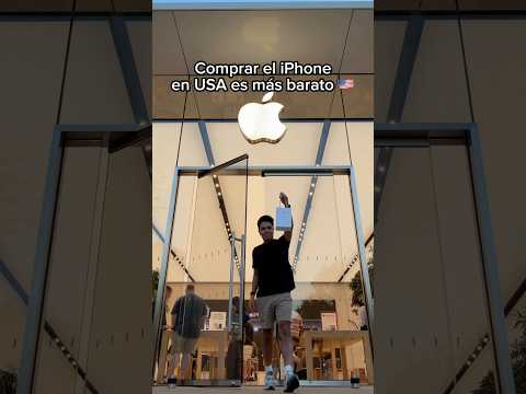 😳💸 Vale la pena comprar el iPhone en Estados Unidos? #Tecnologia #Apple #iPhone18Pro #AppleStore