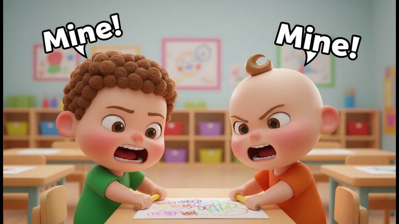 🎨 The Magic Paint Challenge | Kids Story About Sharing & Teamwork 🌈✨ | Moral Story for Children