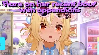 Flare on her recent bout with appendicitis EN SUBS