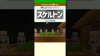 【マイクラ】スケルトンの基本まとめ！弱点・ドロップ・対策を解説 #minecraft